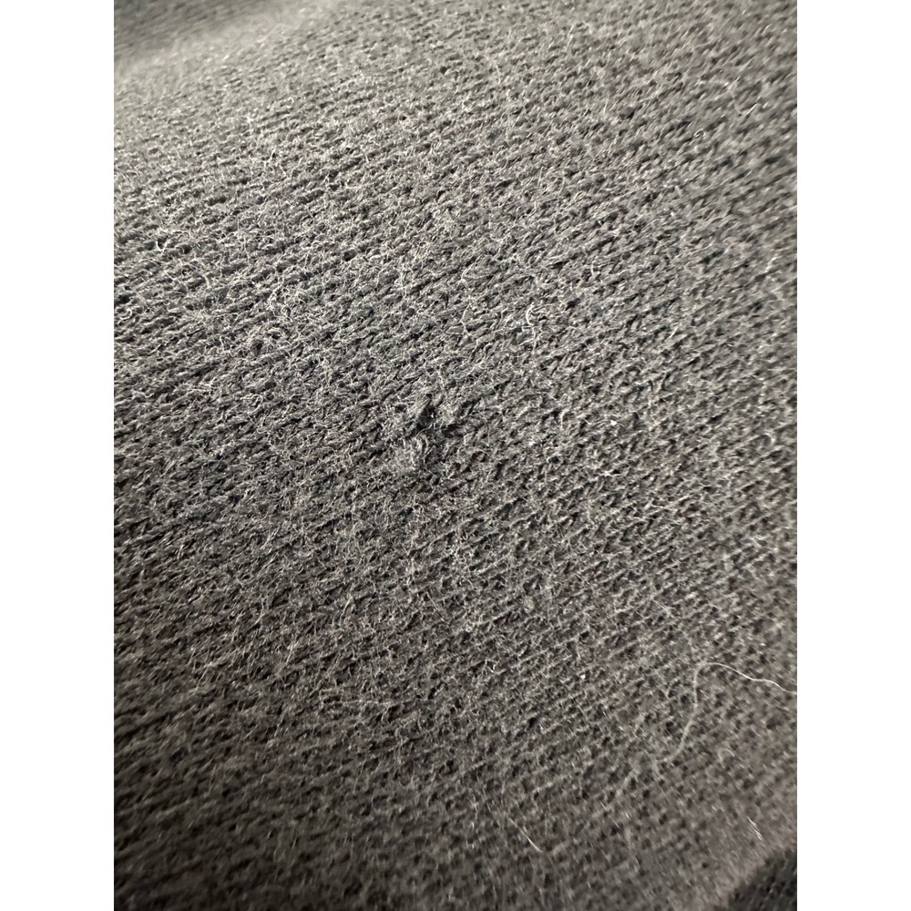 Vintage 1999 Batman Warner Bros Studio Store Sweatshirt Black Fuzzy Logo L Flaws - Picture 11 of 11